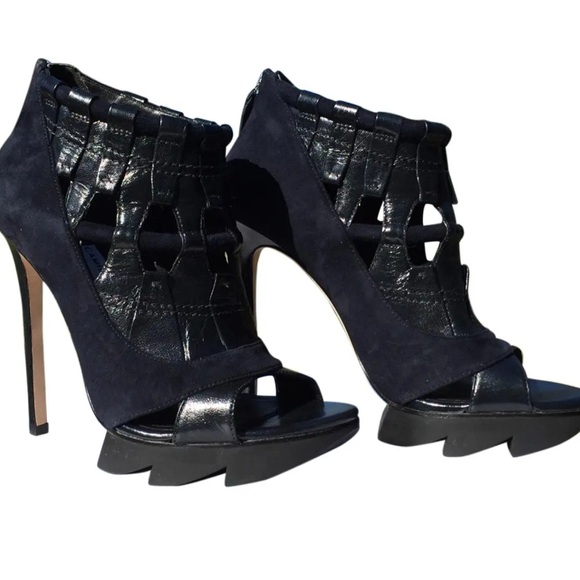 Camilla Skovgaard Shoes - Camilla Skovgaard black leather platform stiletto booties Sexy! Sz 38.5/8.5